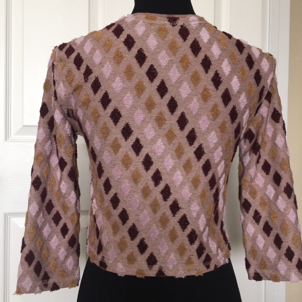 Free People • Diamond Textured Patch Sweater Top - Picture 7 of 9